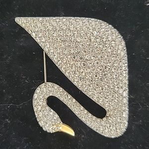 1995 Swarovski Swan Pin
